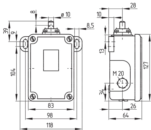 Kонцевой выключатель Schmersal TL 452-20Y