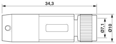Кабель для датчика / исполнительного элемента SAC-8P- 3,0-PUR/M 8FS