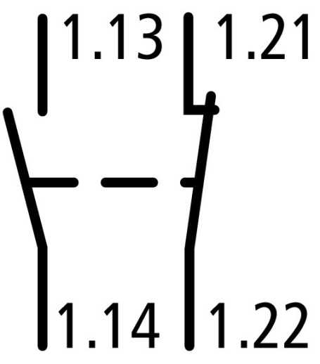 FIP-XHI11 Доп. контакт 1НО 1НЗ