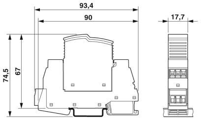 Устройство защиты от перенапряжений, тип 3 PLT-SEC-T3-24-FM-UT
