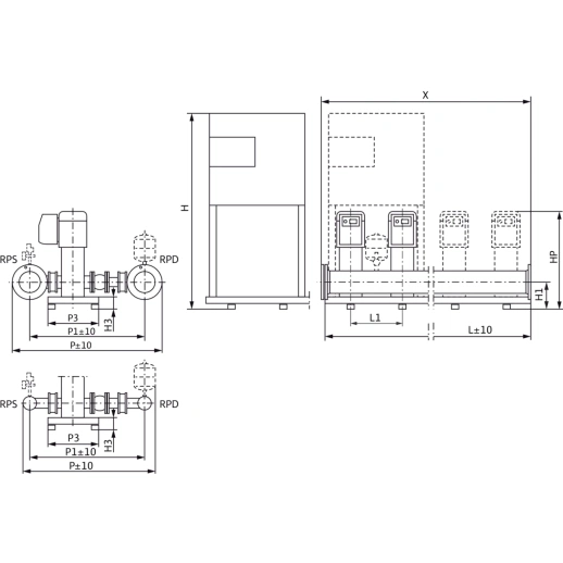 Насосная станция WiloComfort-Vario COR-4 MVIE 403EM/VR 2789947,2516585