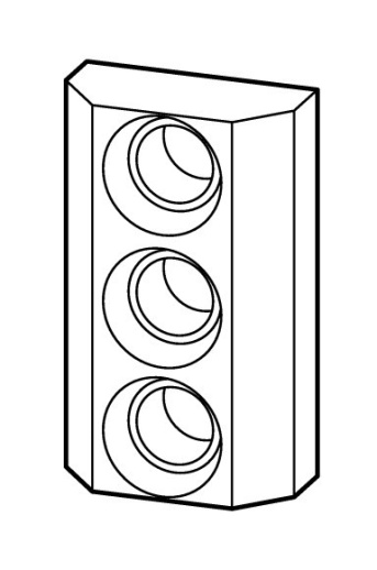 S27/C/FORMP Держатель предохранителя, 3П, 25А