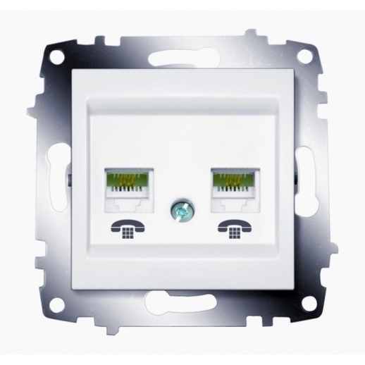 Розетка ABB COSMO, скрытый монтаж, белый, 619-010200-248