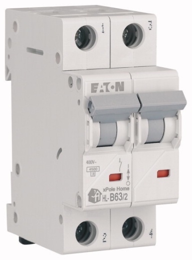 HL-B63/2 Модульный автоматический выключатель, 2-полюс, кривая отключения B, номинальный ток 63А