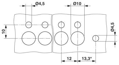 Проходная клемма PWO 16-UW/S