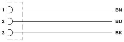 Кабель для датчика / исполнительного элемента SAC-3P- 5,0-PUR/DTFS