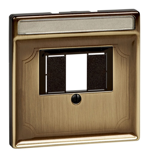 Накладка на розетку USB MERTEN SYSTEM DESIGN, античная латунь
