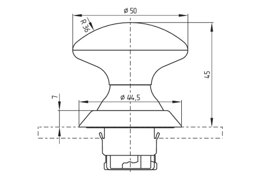 Кнопочный выключатель Schmersal NDP50GN