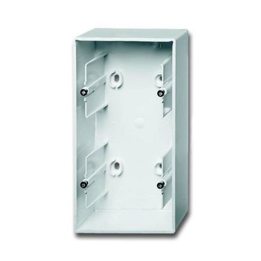 ABB 1799-0-0975 Basic55 Коробка 2-ная для накладного монтажа, альп. белый, 1702-94-507