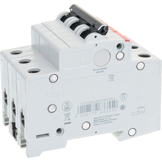 Выключатель автоматический модульный ABB SH203L 3п C 25А 4.5кА C25 2CDS243001R0254