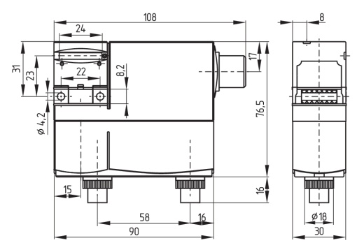 Дверной выключатель безопасности Schmersal AZM170ST-12/02ZRK-2197-24VAC/DC