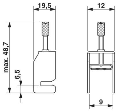 Зажим для экрана SK  8 VPE 500