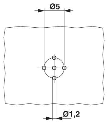 Встраиваемые разъемы SACC-DSI-FS-5CON-L180/12 SCO