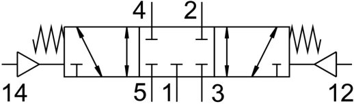 Распределитель с пневматическим управлением Festo VUWS-L20-P53C-M-G18
