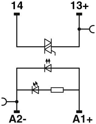 Модуль полупроводникового реле RIF-0-OPT-24DC/230AC/1