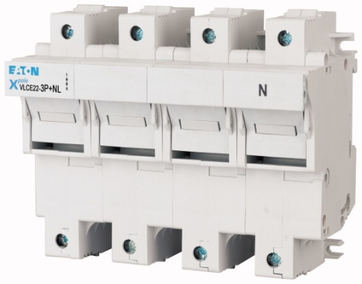 VLCE22-3P N Держатель/разъединитель цилиндр. вставок 22х58, 3P N