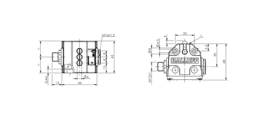 Блочный выключатель Balluff BNS 819-B03-D08-40-13-S80L