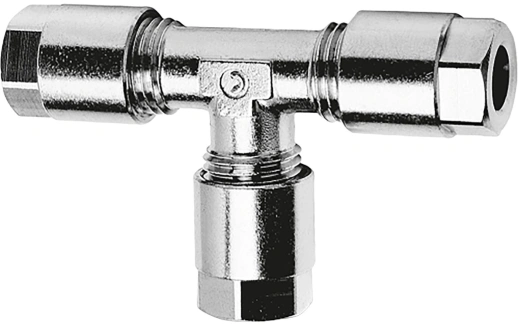 Тройник с накидной гайкой Camozzi 1210-4