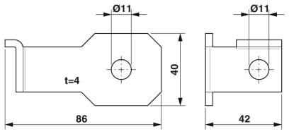 Крепежный кронштейн FLT-ISG-BR-11