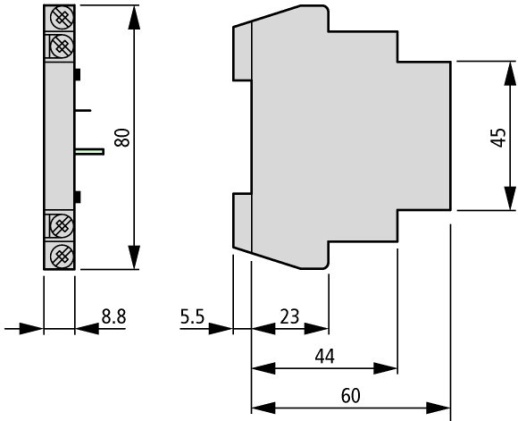 FIP-XHI11 Доп. контакт 1НО 1НЗ
