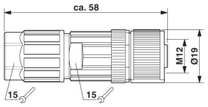 Разъем SACC-M12FS-4PL