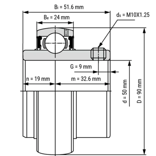 Подшипник TECHNIX UC210