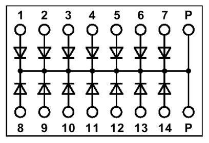 Диодный модуль EMG 45-DIO14P