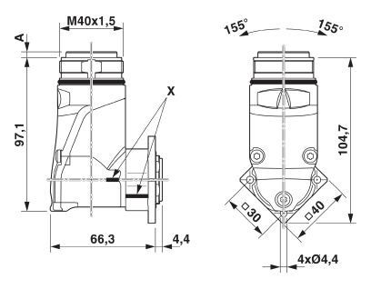 Аппаратн. соединитель, передняя стенка SB-8ESCD8AA700S