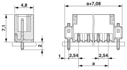 Разъем печатной платы MCV 0,5/16-G-2,54 SMD R72
