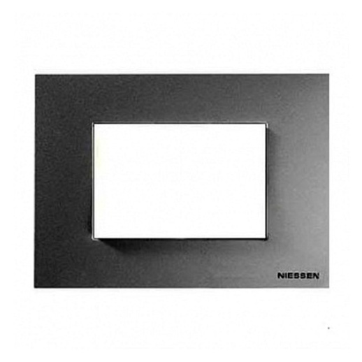 Рамка 3 модуля ABB ZENIT, серебристый, N2473 PL