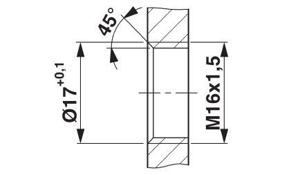 Встраиваемые разъемы SACC-E-MS-5CON-M16/0,5 SCO