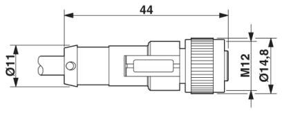 Кабель для датчика / исполнительного элемента SAC-3P-MR/ 3,0-547/FS SCO BK
