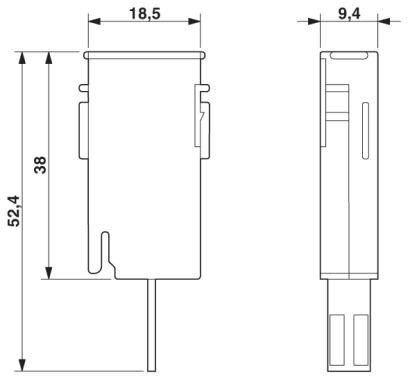 Штекерный модуль для защиты от перенапр-й CTM 2X1-110AC