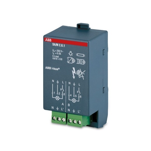 ABB 2CDG110002R0011 SA//M 2.6.1 Модуль бинарного выхода 2-х канальный 6А, SA//M2.6.1