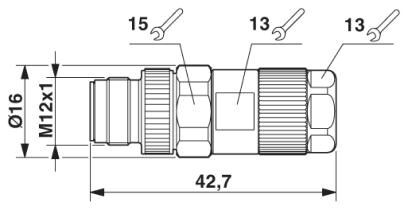 Разъем SACC-MS-12PCON SCO