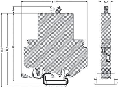 Термомагнитный защитный выключатель TMC 1 M1 100  6,0A