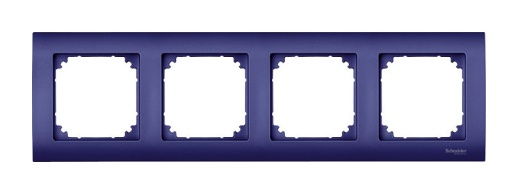 Рамка 4 поста MERTEN M-ARC, темно-синий