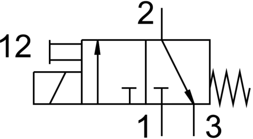 Распределитель с электромагнитным управлением Festo MHE4-M1H-3/2G-1/4-K