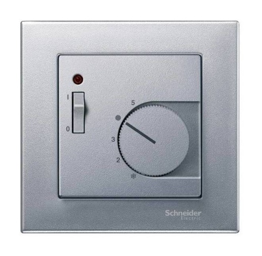 Накладка на терморегулятор MERTEN SYSTEM M, алюминий