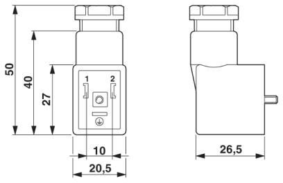 Штекерный модуль для электромагнитного клапана SACC-V-3CON-PG9/B