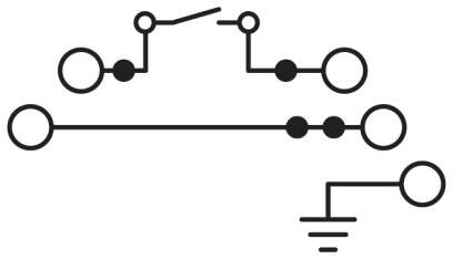 Заземляющие клеммы для выполнения проводки в зданиях UTI 2,5-PE/L/NTB