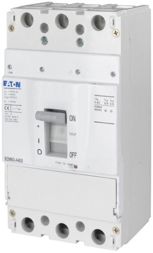 BZMB3-A350 Автоматический выключатель 350А,номинальное напряжение  400/415 В (АС),  3 полюса, откл.способность 25кА