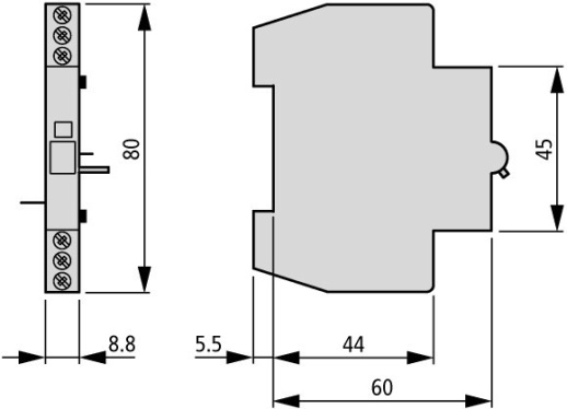 FIP-XAM002 Аварийный контакт, 2 перекидных контакта