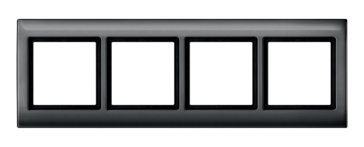 Рамка 4 поста MERTEN AQUADESIGN IP44, антрацит