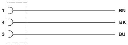 Кабель для датчика / исполнительного элемента SAC-3P- 2,0-547/FR SCO BK