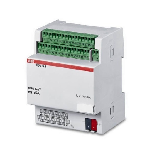 ABB 2CDG110071R0011 UK//S 32.2 Универсальный терминал ввод//вывод 32-х канальный (макс. по 80 мА) MDRC, UK//S32.2