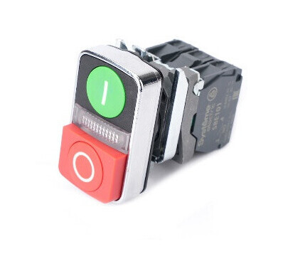 Кн SB4 двойн в сборе модуль 22мм зI сиг ламп кр выст О металл 230ВАС 1НО 1НЗ