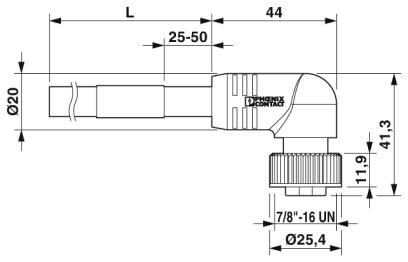 Силовой кабель SAC-2P- 1,0-547/MINFR