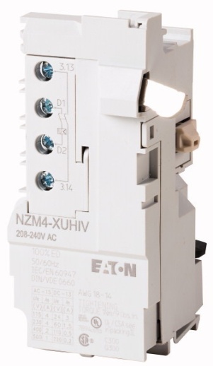 Расцепитель минимального напряжения , 208 -240В AC, Plus2 НО доп контакта NZM4-XUHIV208-240AC