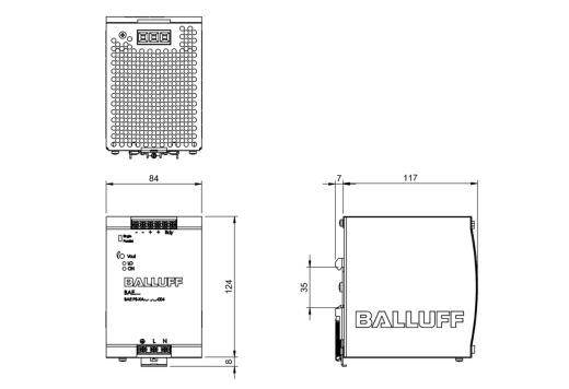 Блок питания Balluff BAE PS-XA-1W-24-100-004